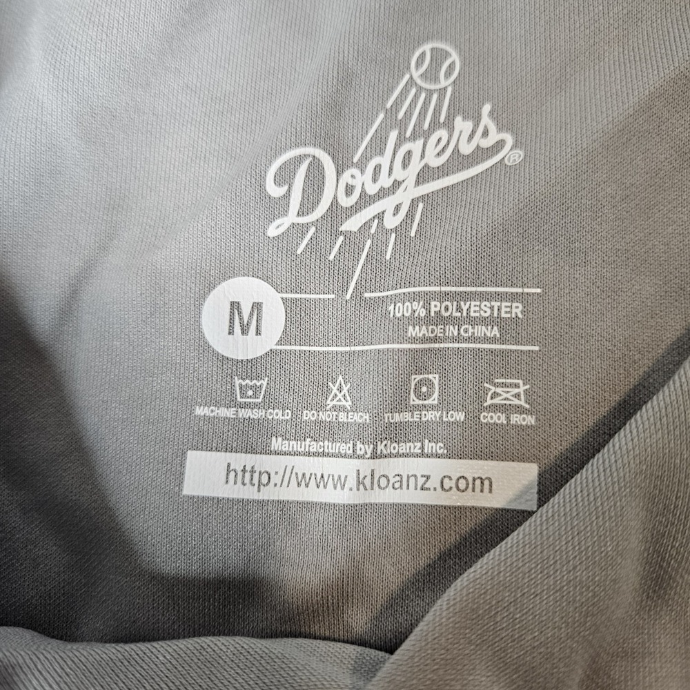 Los Angeles Dodgers Fernando Valenzuela 34 SGA Jersey Size Medium Gray Baseball - Picture 4 of 5